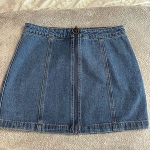 Forever 21 mini jean skirt